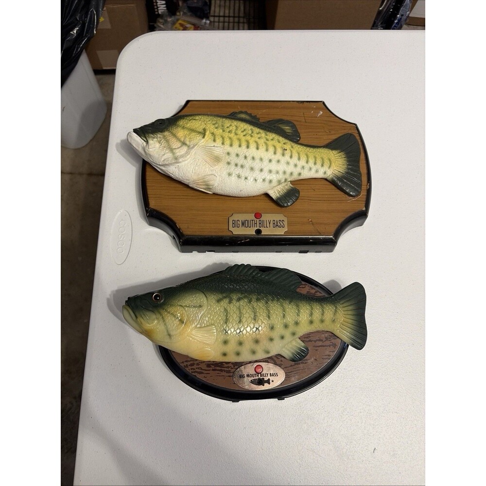 Lot Of 2 Big Mouth BILLY Bass Parts Only Not Working